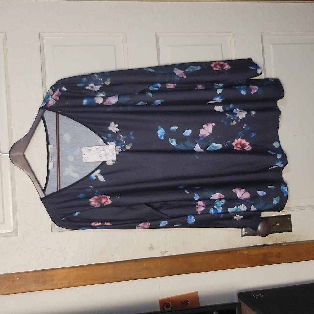 Sakurafiua 1xl floral v-neck